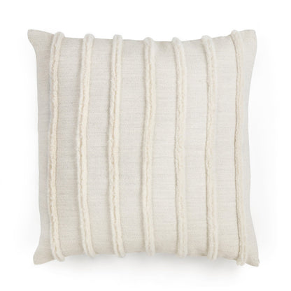 Park Hill Collection Urban Living Texture Stripe Alpaca Wool Square Pillow Cover