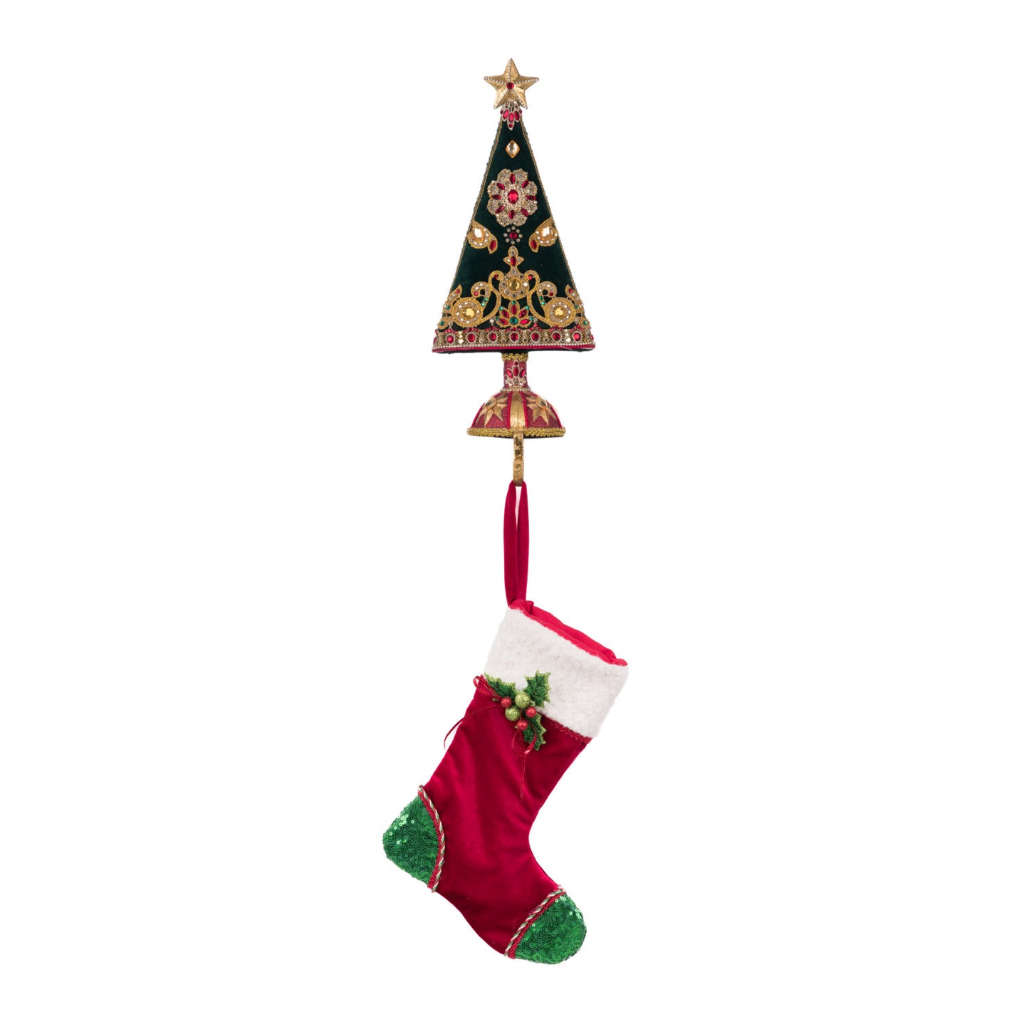 Katherine's Collection 2024 Christmas Castle Stocking Holder, 17.5-Inch