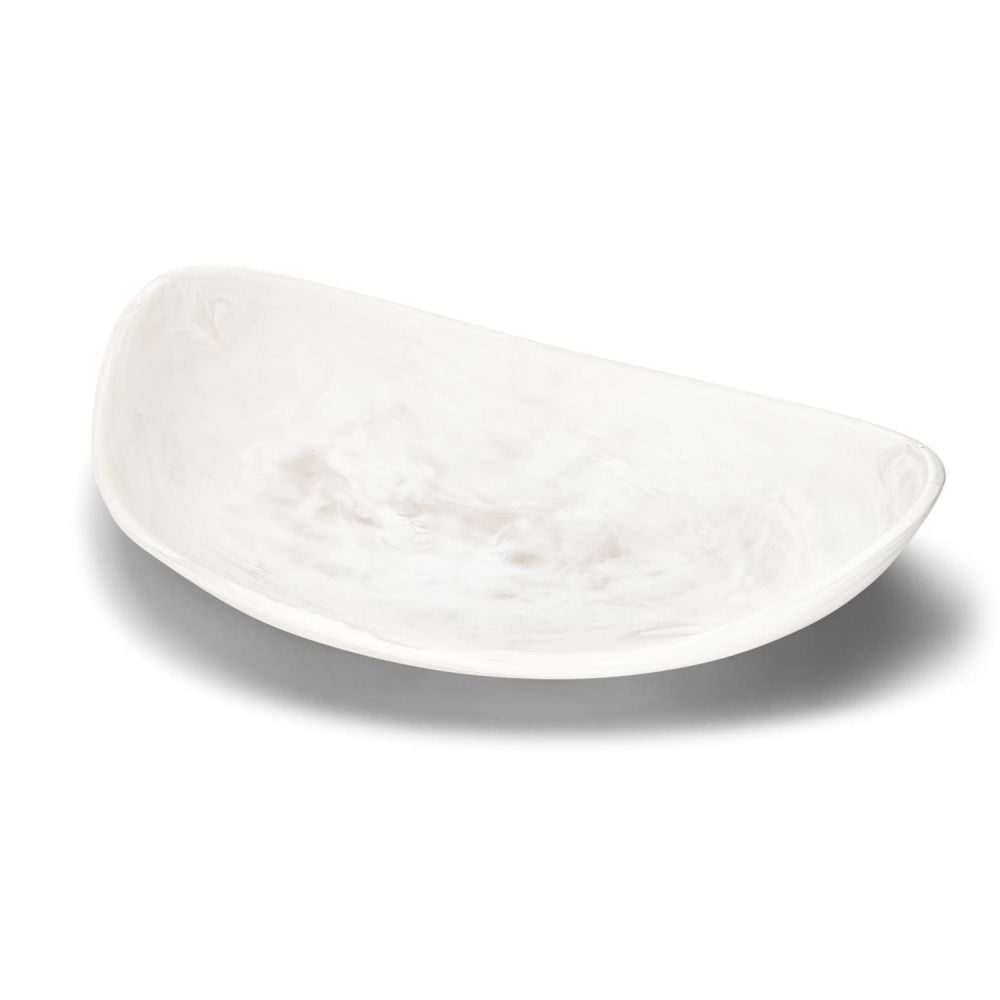 Two's Company Tozai Archipelago White Cloud Organic Shaped Platter