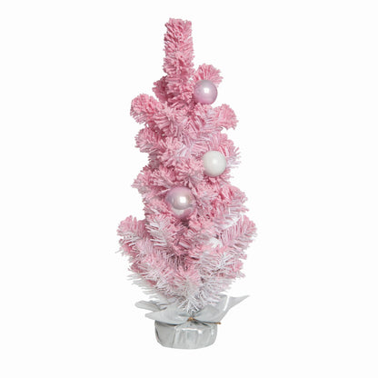 Transpac Pink Christmas Celebration Tree
