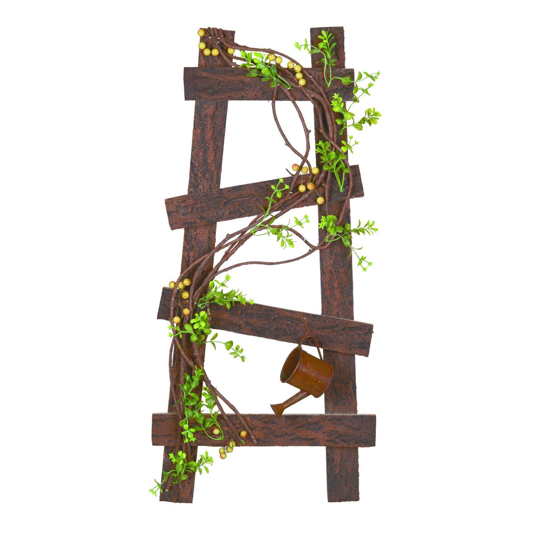Transpac Ladder Watering Can Decor