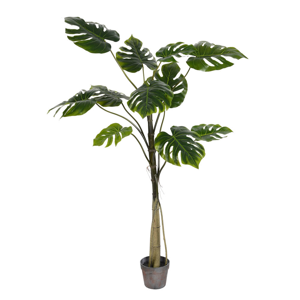 Vickerman Artificial Potted Grand Split Philodendron Tree