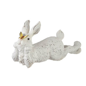 Raz Imports Storybook Spring 12" Resting Bunny With Butterfly