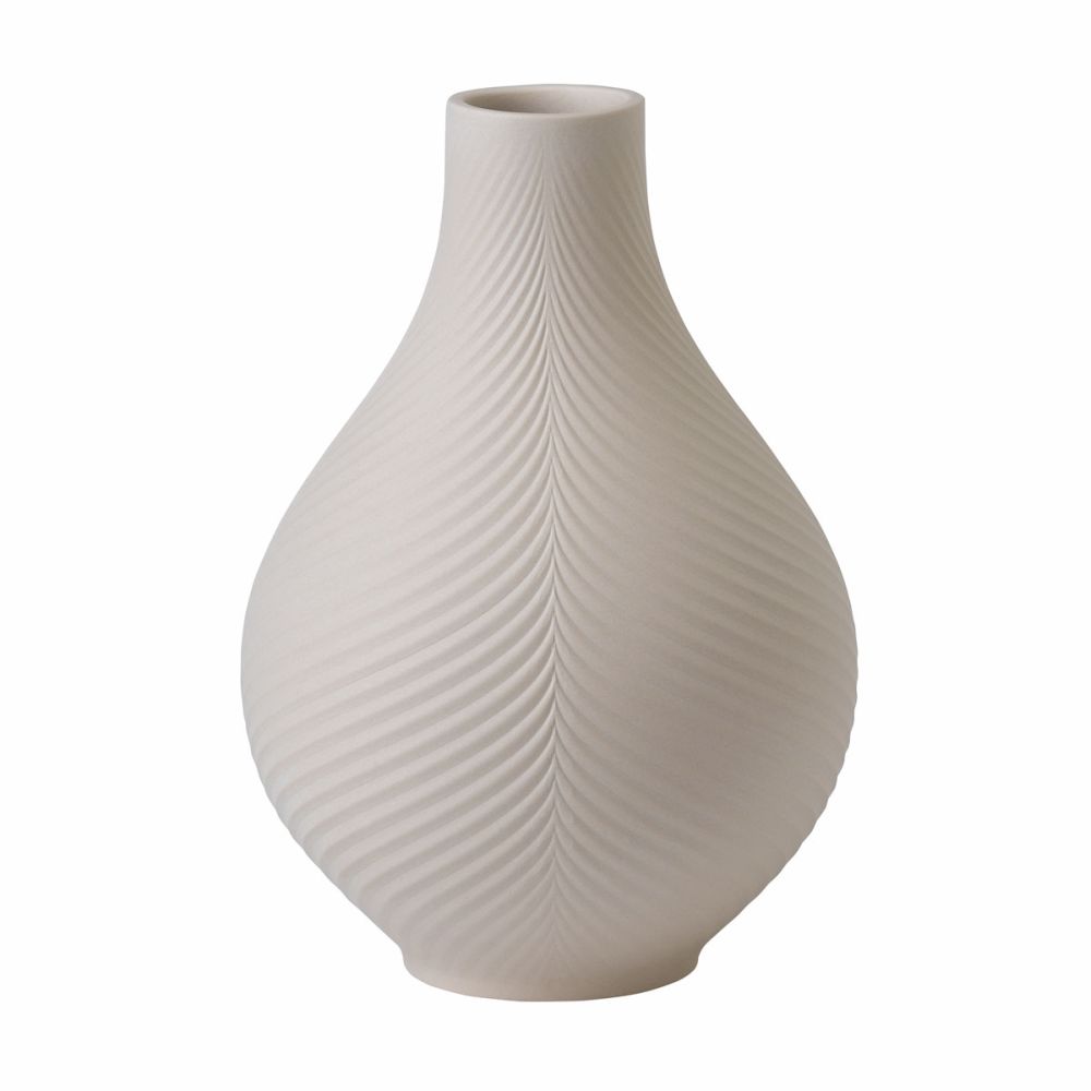 Wedgwood Jasper Folia Bulb Vase Powder Pink 9.1"