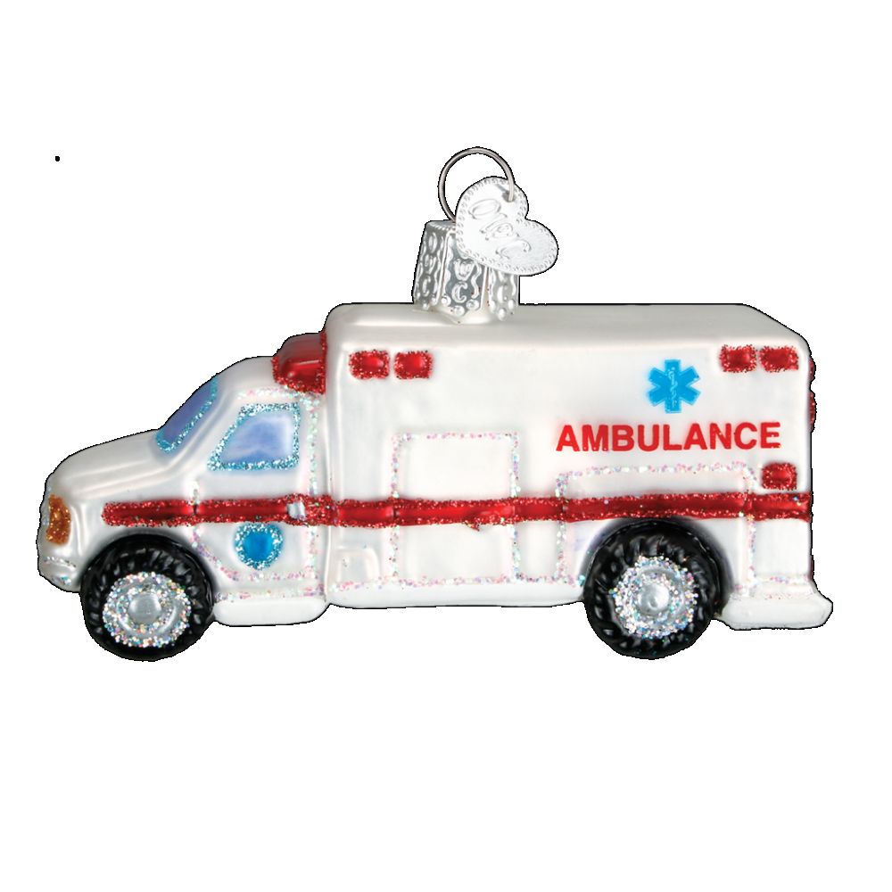 Old World Christmas Ambulance Ornament