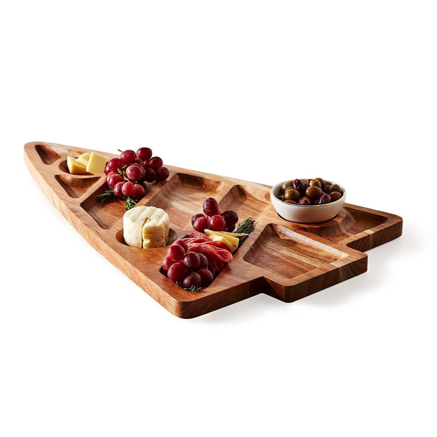 Deck The Tables Oversized Double-Sided Sectional Flat Charcuterie Serving Board
