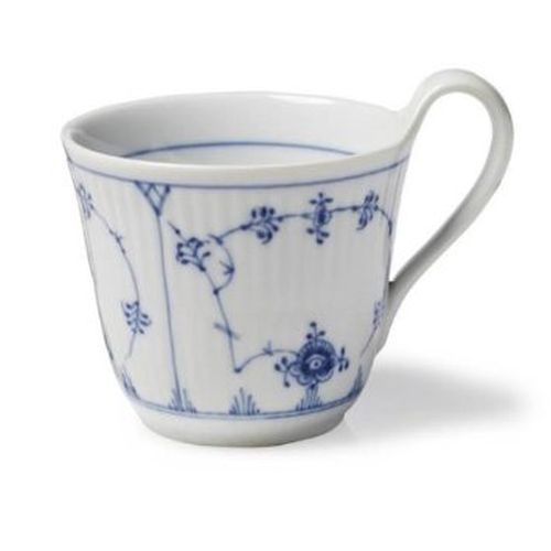 Royal Copenhagen Blue Fluted Plain High Handle Mug, 11 Oz., Porcelain