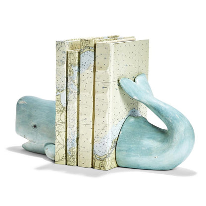 Two's Company Whale Tale 2-Piece Bookend Set Assorted 2 Colors