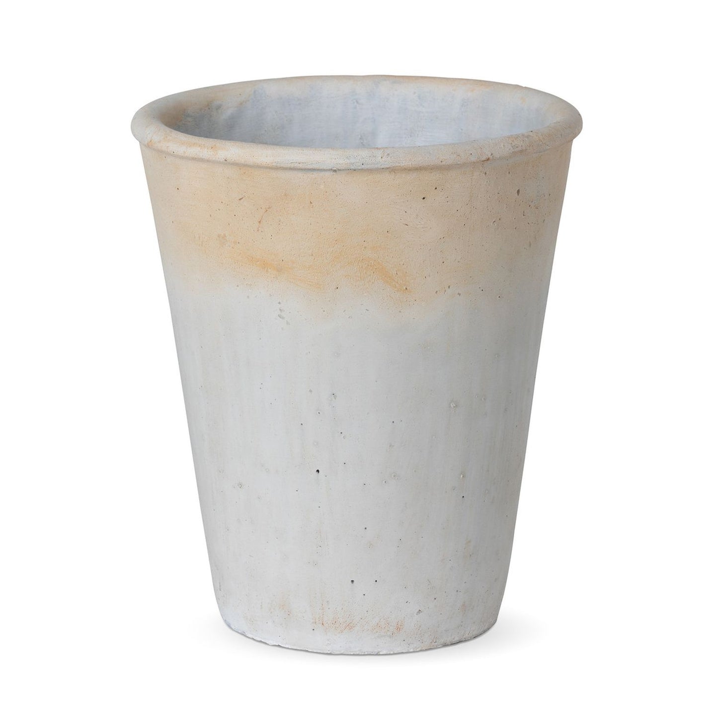 Park Hill Collection Country French Distressed Concrete Tall Planter