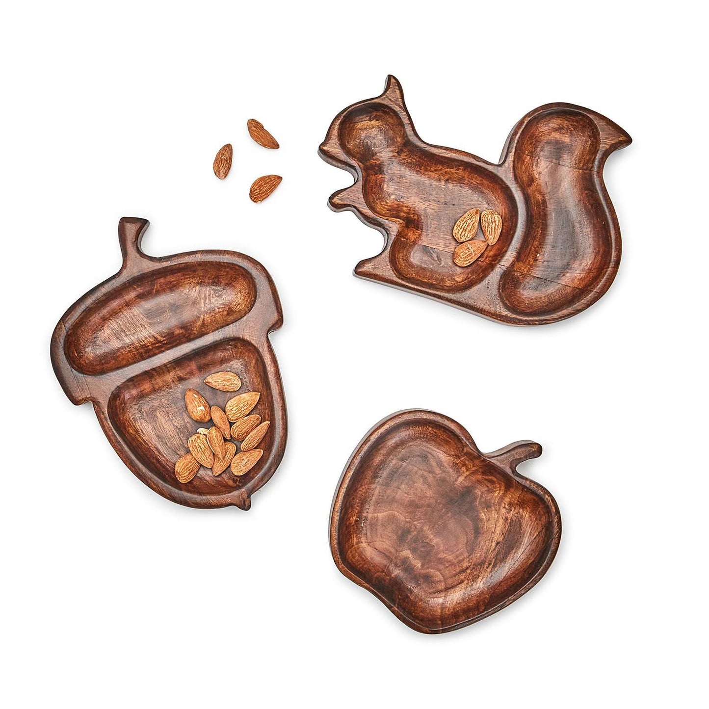 Two's Autumn Soiree Set of 3 Hand-Crafted Bowl / Charcuterie Boards in 3 Designs