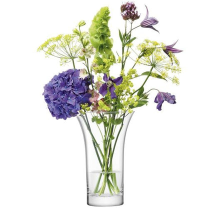 LSA International Flower Flared Bouquet Vase, Clear