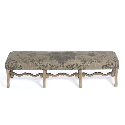 Park Hill Collection Chateau Upholstered Bench