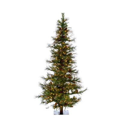 Vickerman Ashland Artificial Christmas Tree, Warm White Dura-Lit Led Lights