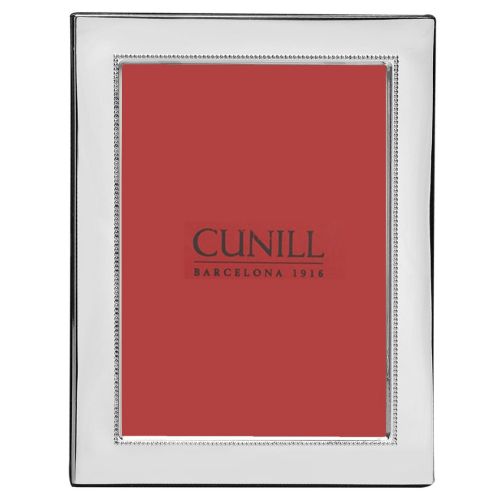 Cunill .925 Sterling Beaded Wide Picture Frame