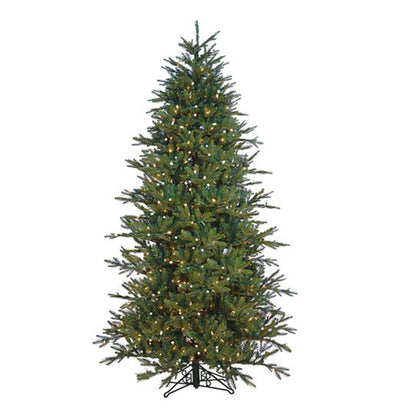 Barcana 7.5 Feet Alaskan Deluxe Christmas Tree Slim,Warm White Led, 1 Plug Pole