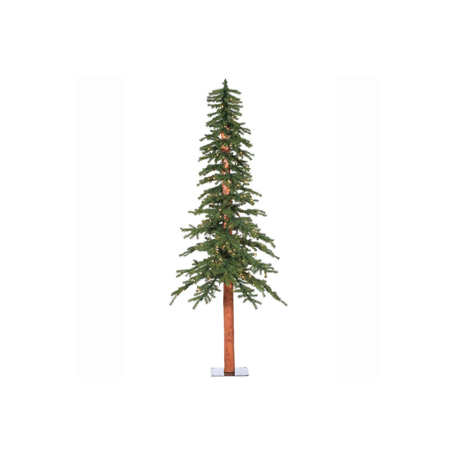 Vickerman 7' x 44" Natural Alpine Christmas Tree, Warm White LED Lights