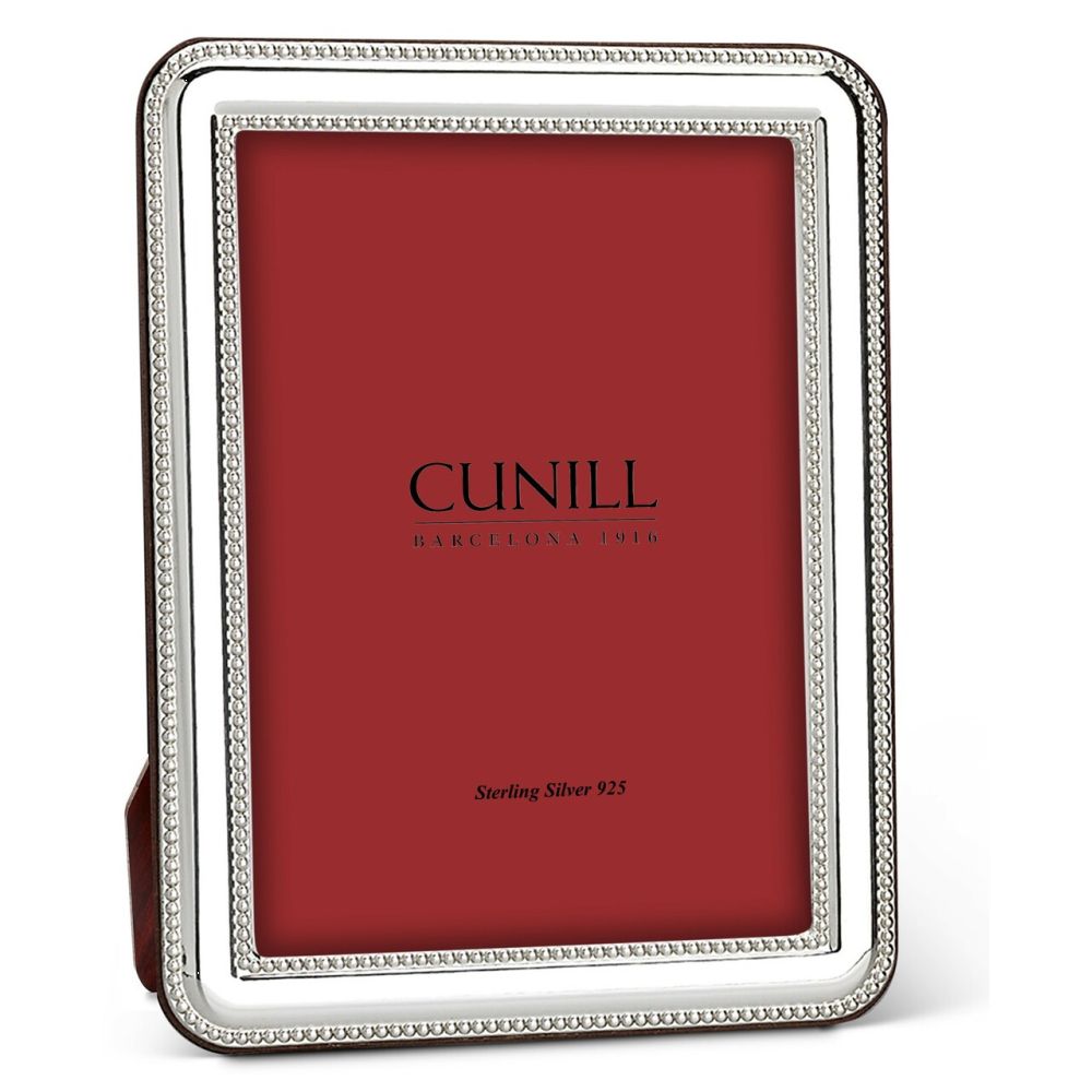 Cunill .925 Sterling Addison Beaded Picture Frame