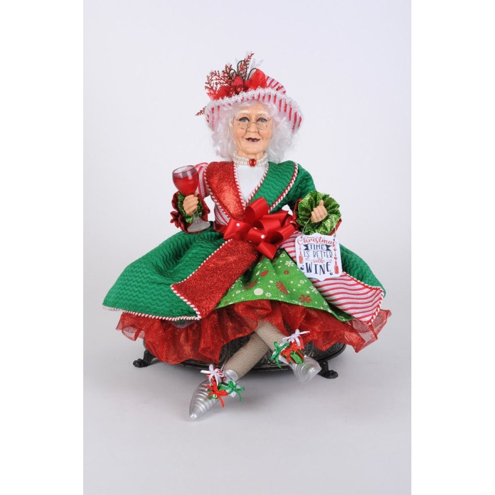 Karen Didion Christmas Cheer Mrs. Claus Figurine Polyresin