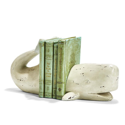 Two's Company Whale Tale 2-Piece Bookend Set Assorted 2 Colors