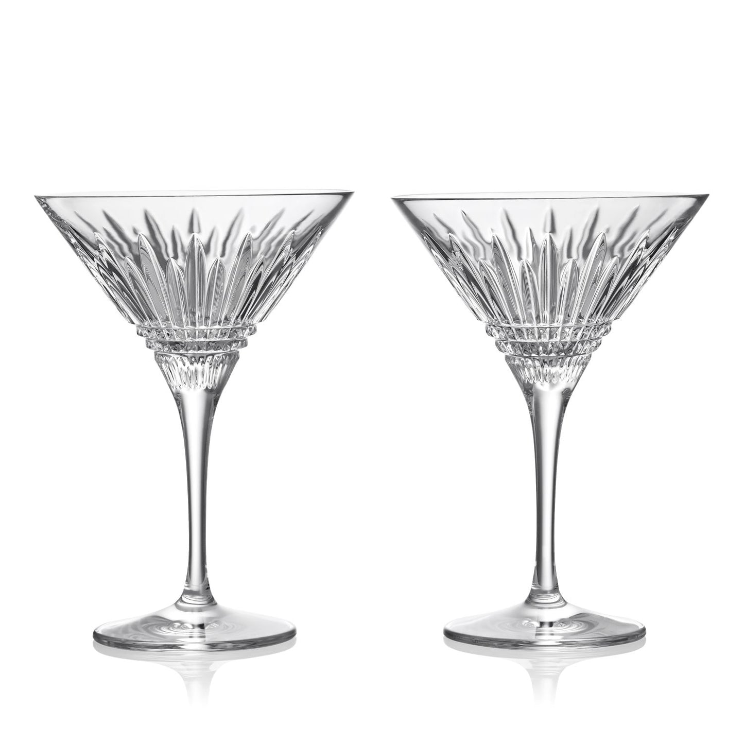 Waterford Lismore Diamond Martini, Pair