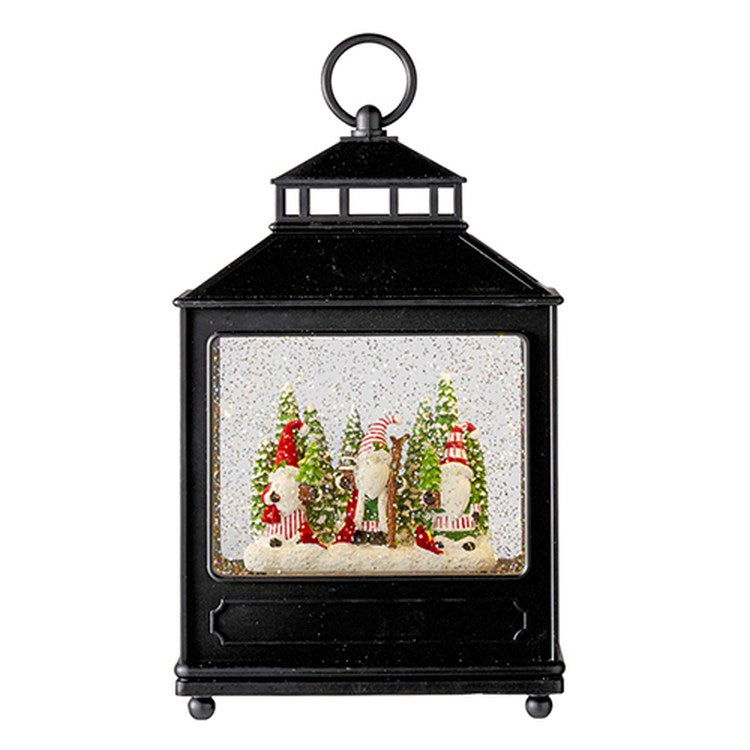 Raz Imports 2022 11" Gnomes In Forest Lighted Water Lantern