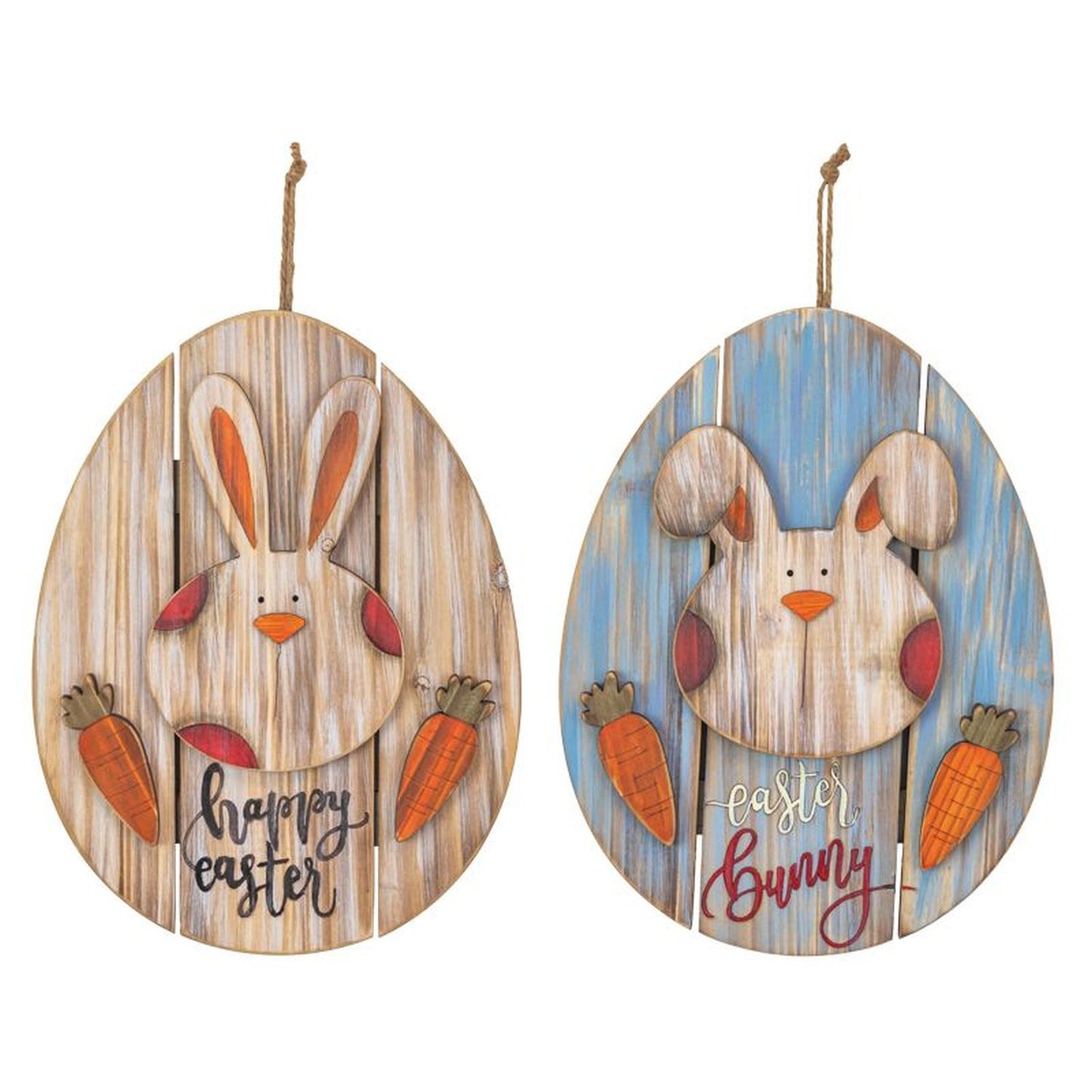 Hanna's Handiworks Spotted Easter Bunny Egg Hanger Set Of 2 Assortments