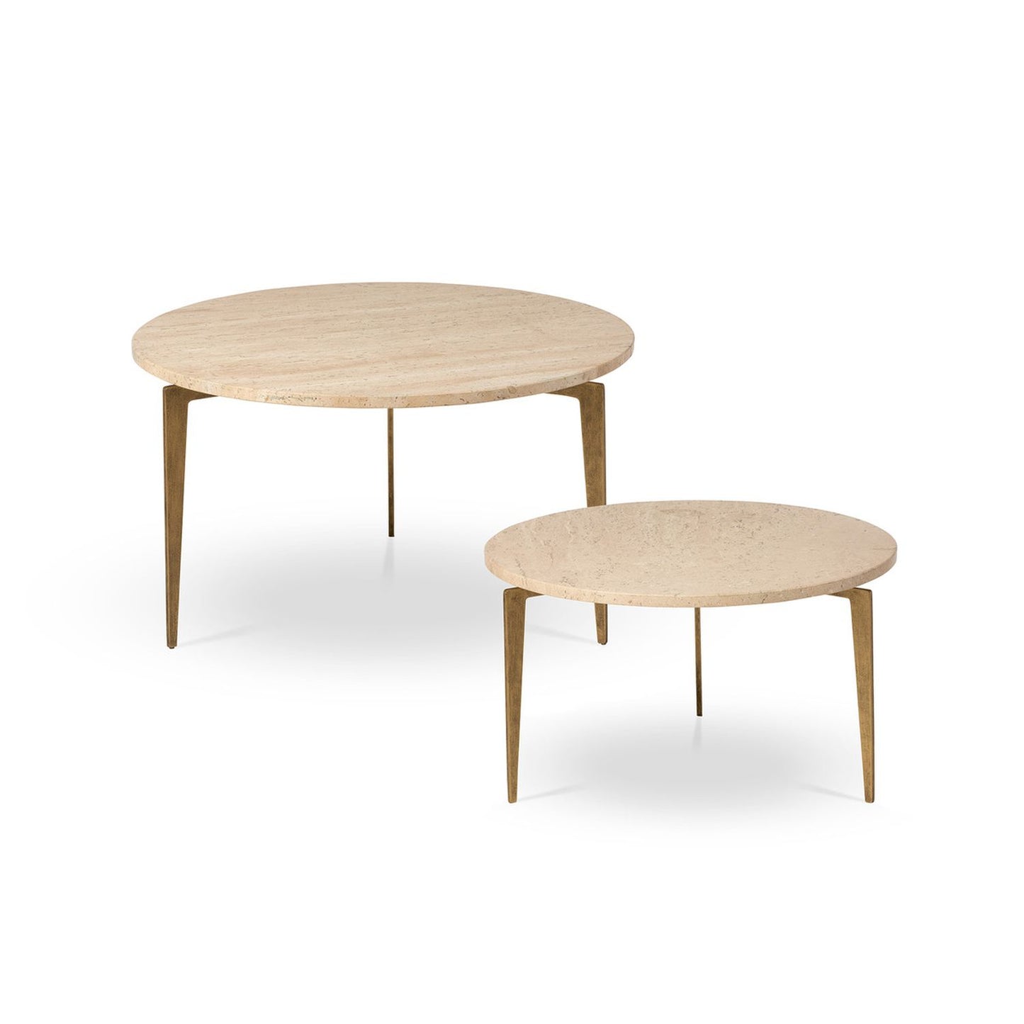 Park Hill Collection Coastal Cottage Nero Round Nesting Cocktail Tables