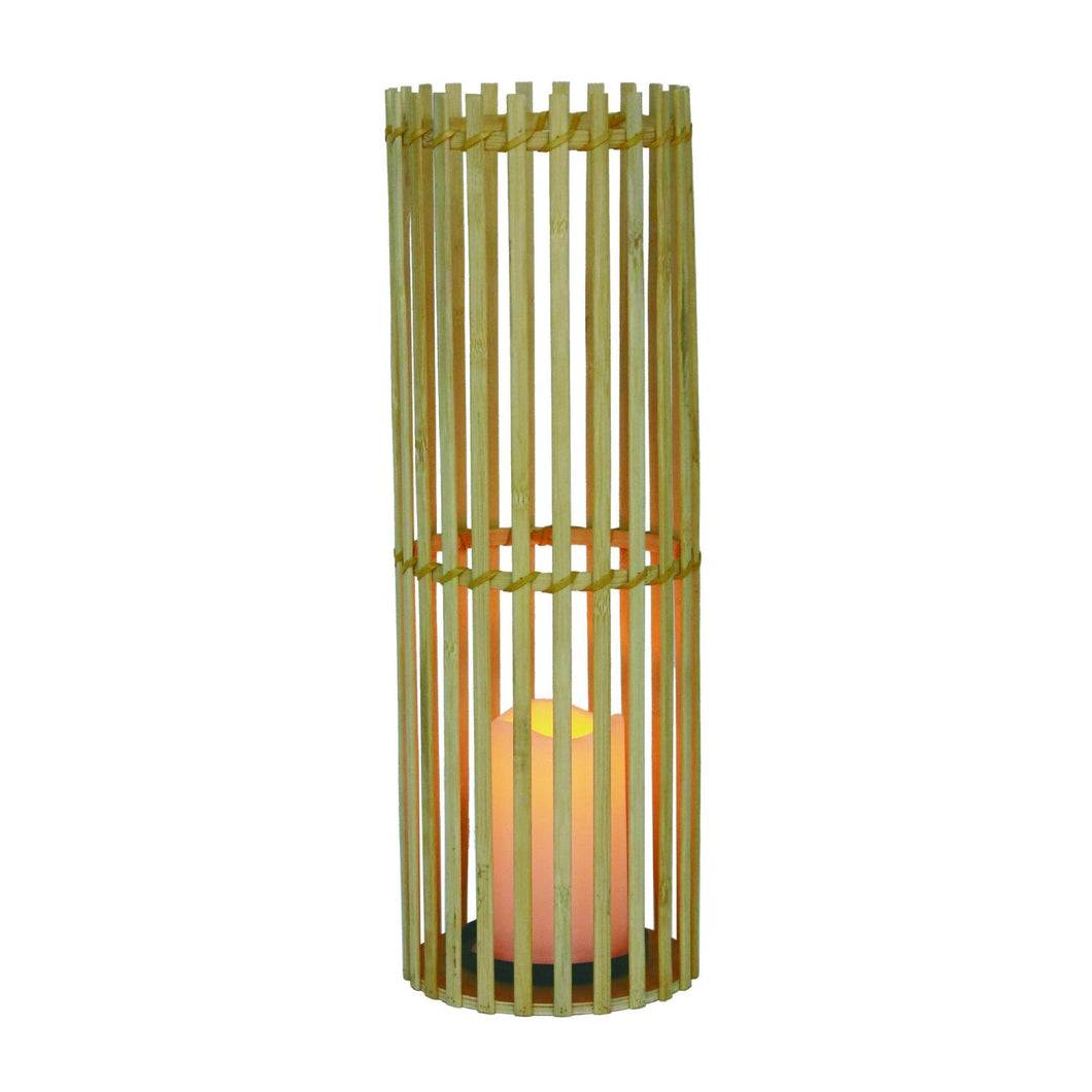 Transpac Bamboo Candle Holder