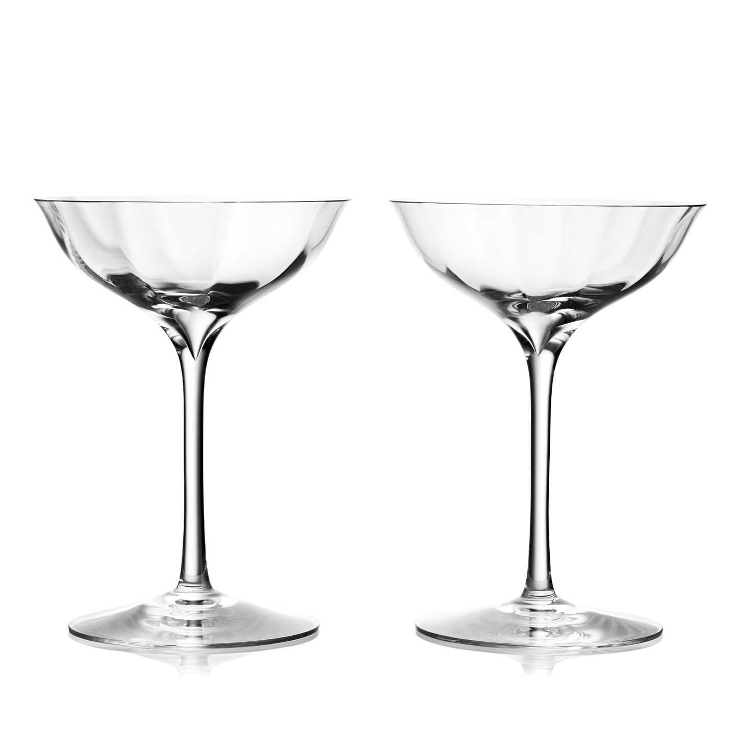 Waterford Elegance Optic Champagne Belle Coupe 7floz, Set of 2