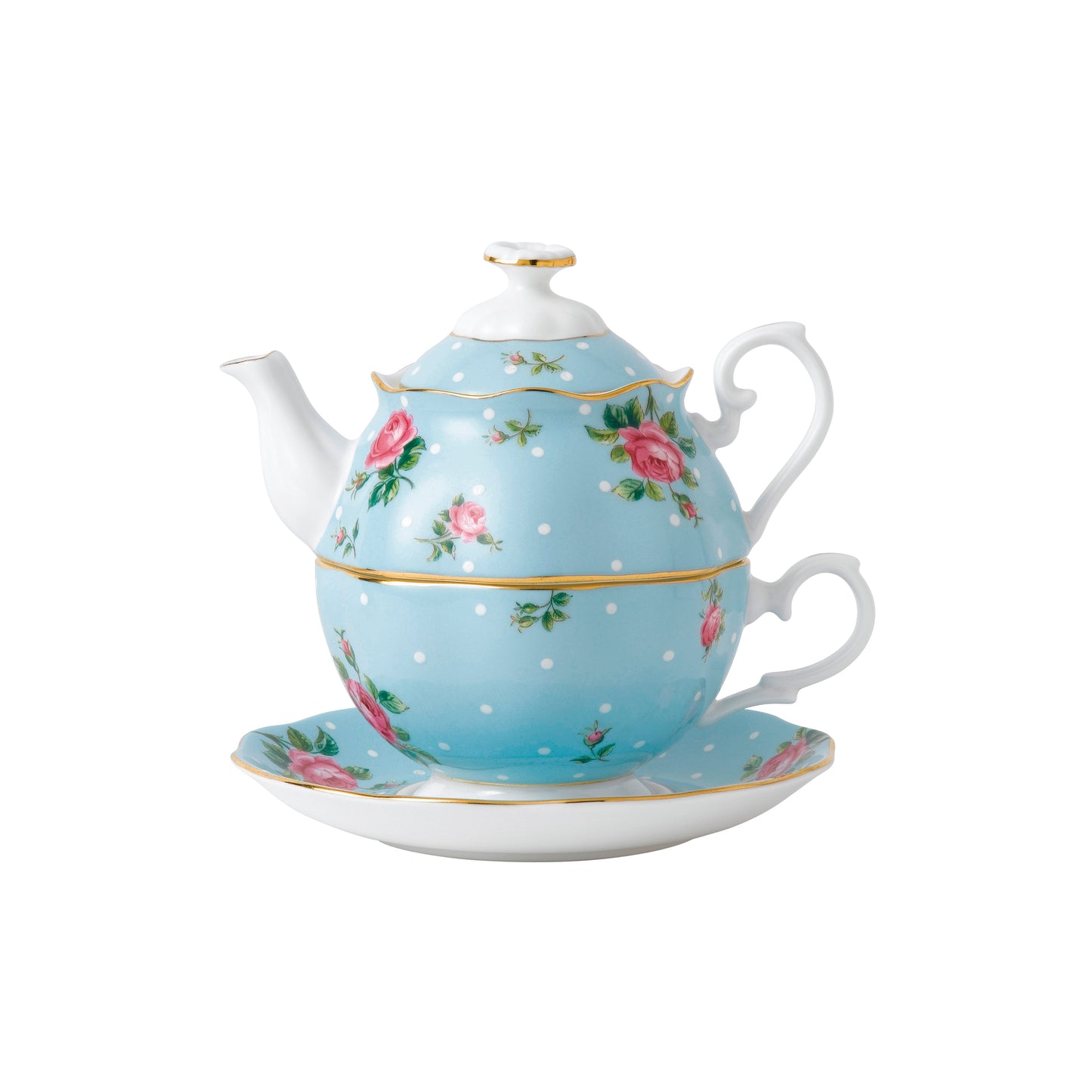 Royal Albert Polka Blue Tea For One 16.9floz