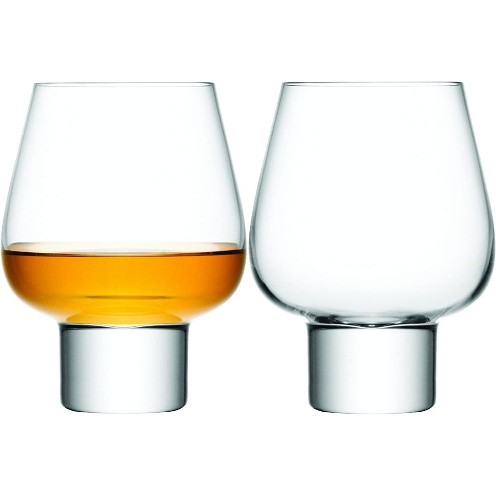 LSA International Madrid Brandy Glass 15.5 Fl Oz/H5 inches, Clear, Set of 2