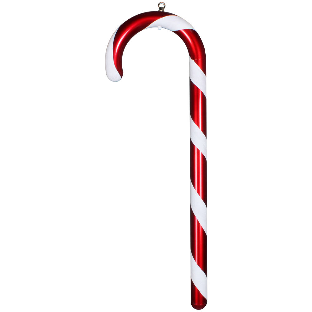 Vickerman Red And White Candy Cane Christmas Ornament