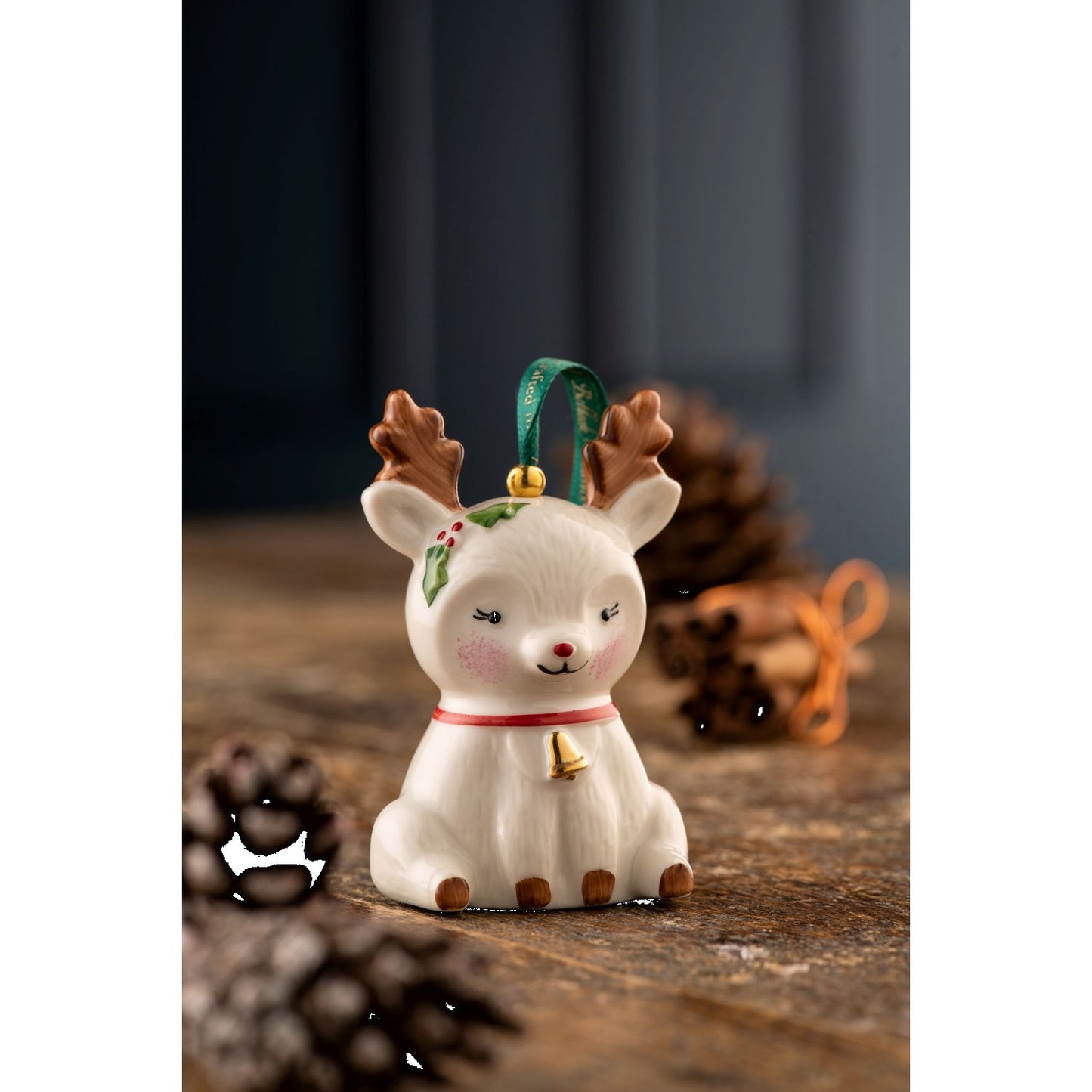 Belleek Reindeer Ornament