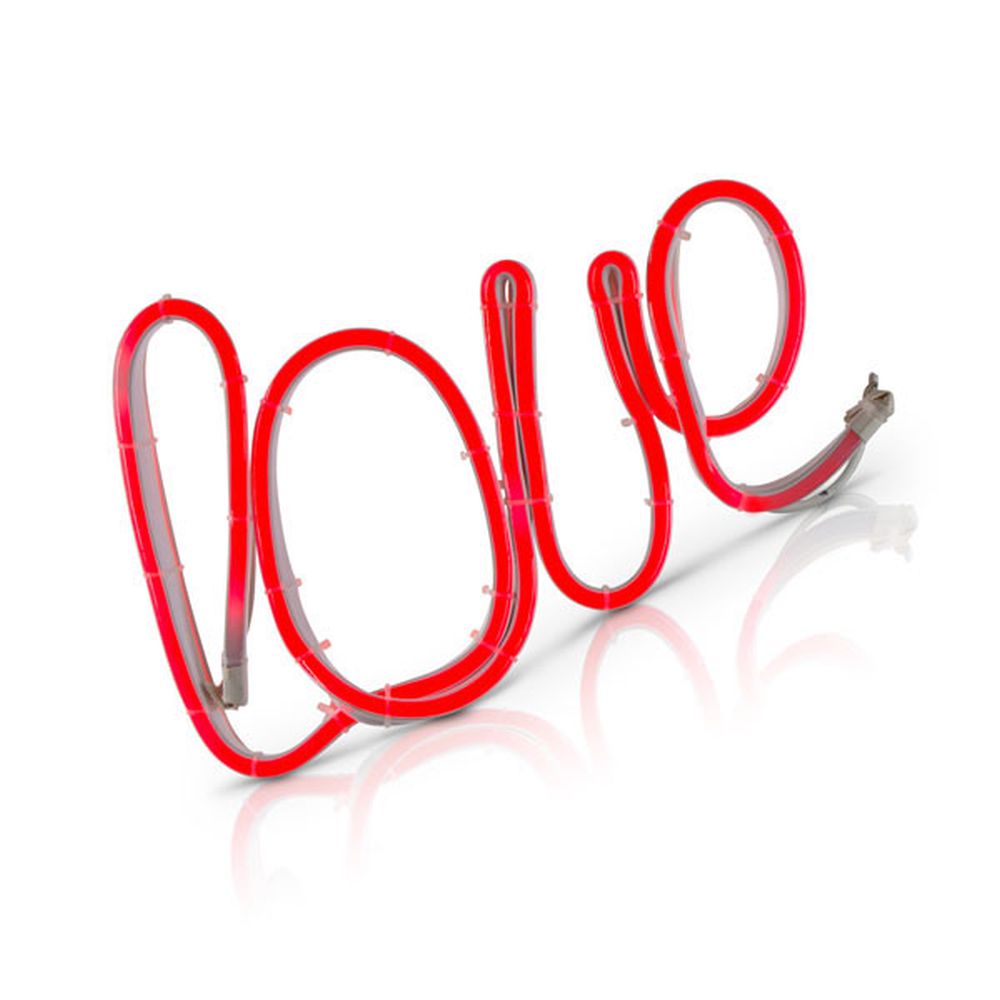 Gerson Companies 11.4"L LED Lighted Neon Tube Love Sign