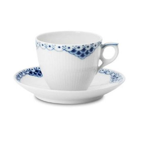 Royal Copenhagen Princess Coffee Cup & Saucer, Porcelain