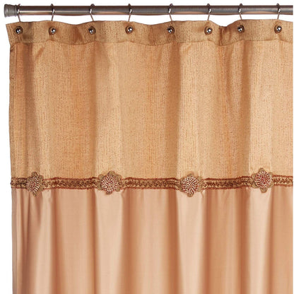 Avanti Linens Braided Medallion Shower Curtain