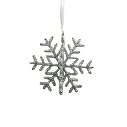 Regency International 6.5" Beaded 3D Open Snowflake Ornament