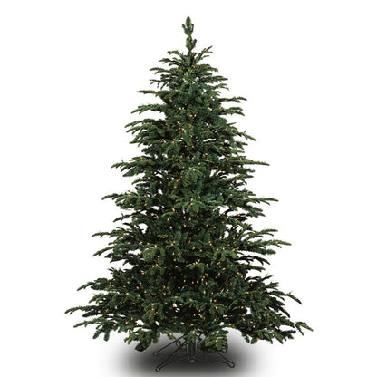 Barcana Star Fir Deluxe Christmas Tree Full, Glow Warm White Led, One Plug Pole