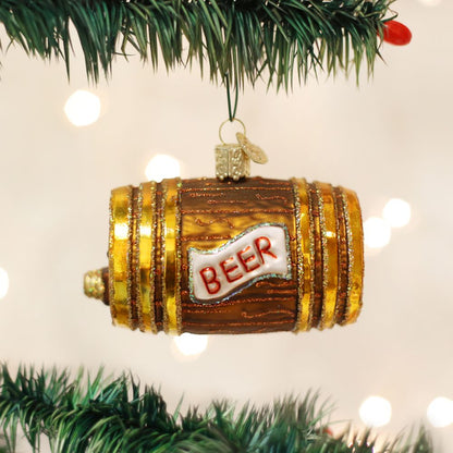 Old World Christmas Beer Keg Ornament