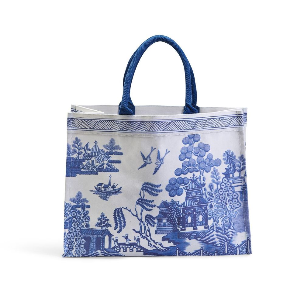 Two's Company Chinoiserie Tote Bag, Assortment of 2 Designs