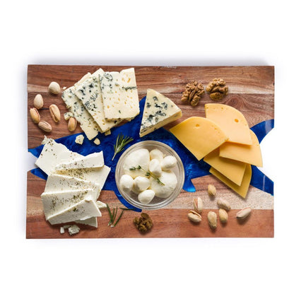 Two's Company Shark-Cuterie Hand-Crafted Charcuterie Cheese Board