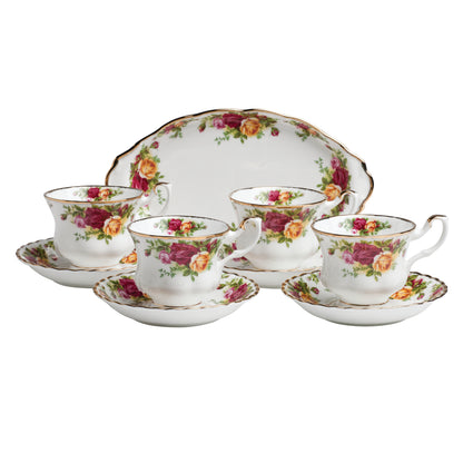 Royal Albert Old Country Roses Complete Tea Set, 9 Pieces