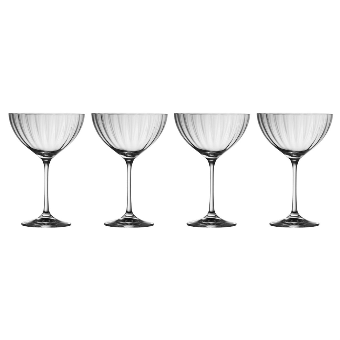 Galway Erne Saucer Champagne, Set of 4