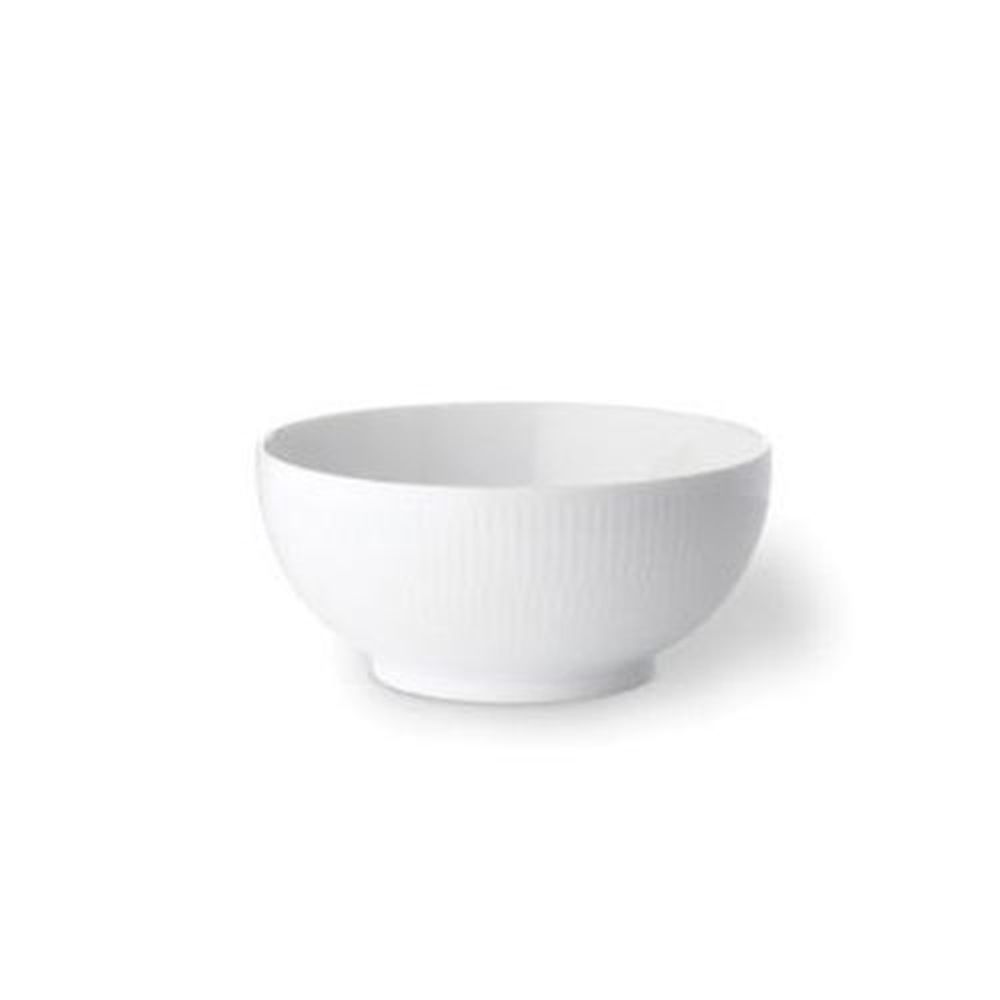 Royal Copenhagen White Fluted Cereal Bowl, Set of 2, Porcelain