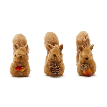 Two's Company Refill for 36-Pieces Squirrel Clip On Ornament/Decor in 3 Designs