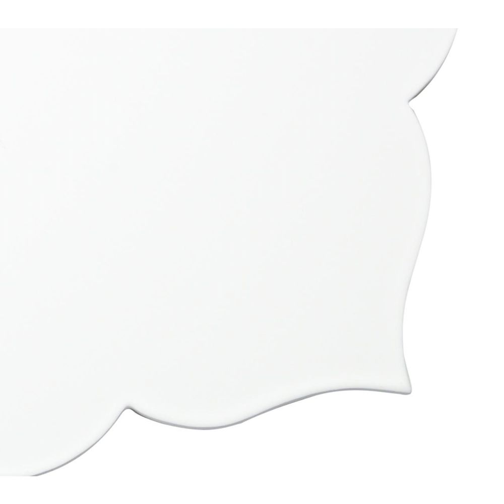 Kim Seybert Fez Placemat In White, Set of 4, MDF, 15" x 15"