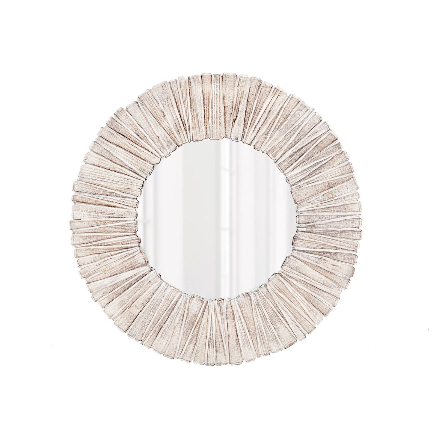 Park Hill Collection Lodge Wood Slat Round Mirror