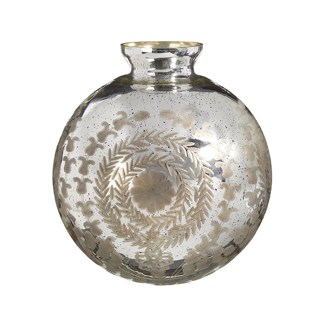 Raz Imports 2023 Manor House 12.75" Mercury Glass Vase
