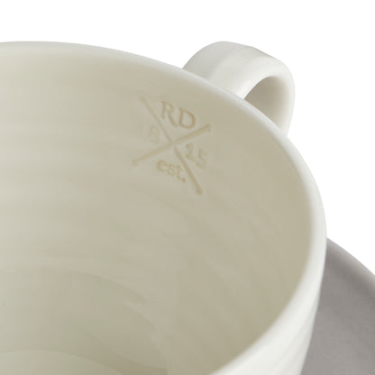 Royal Doulton 1815 Coffee Studio Latte Cup and Saucer 14floz Grey