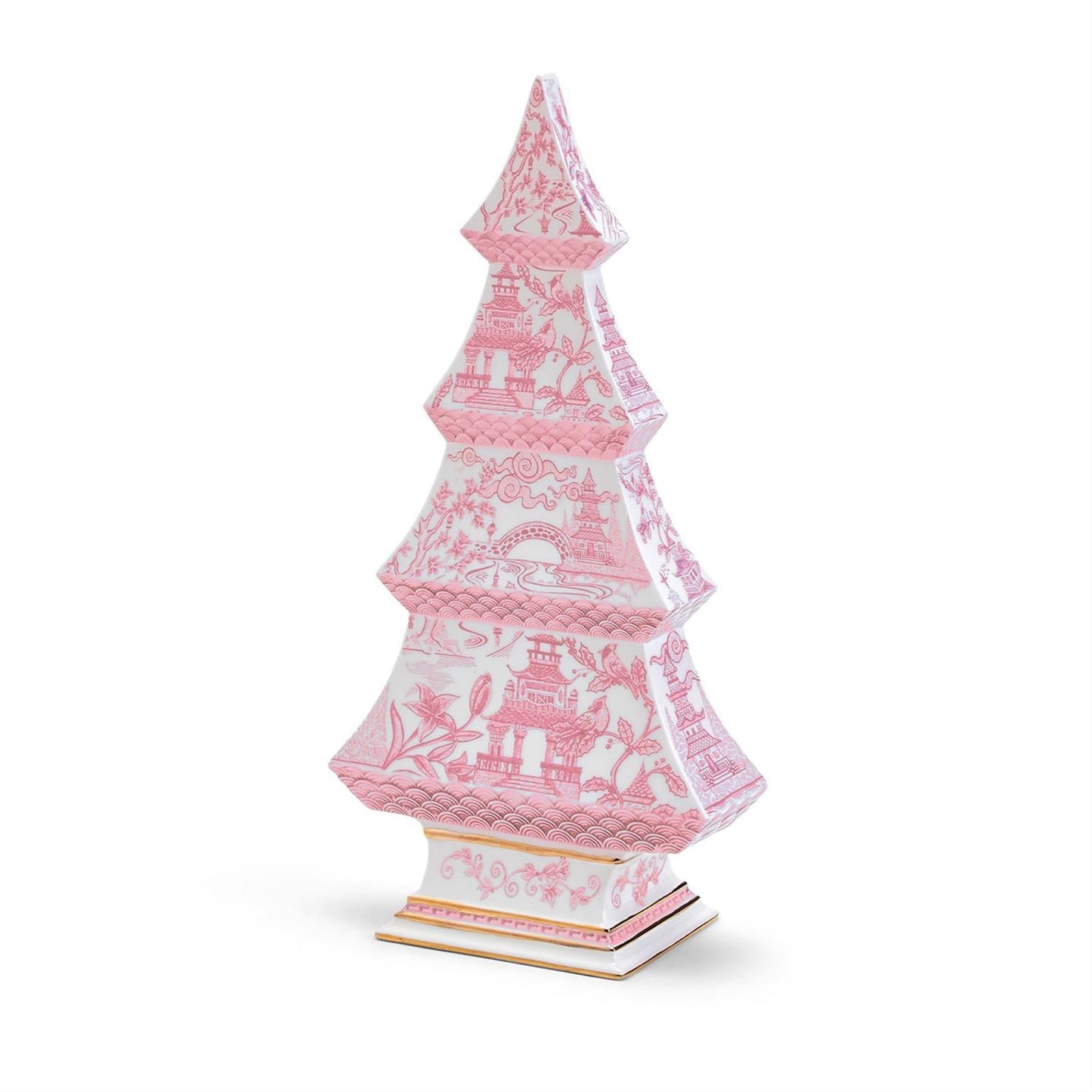 Two's Company Chinoiserie Pastel Pink Tree - Dolomite